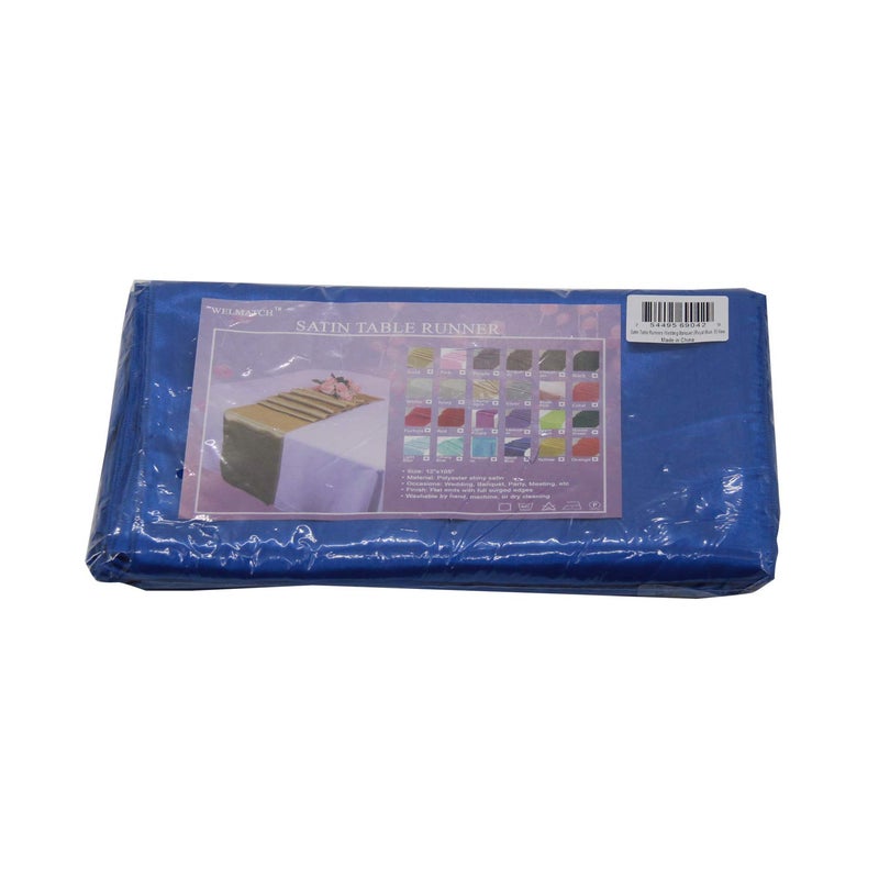 WELMATCH Royal Blue Satin Table Runners - 5 pcs Wedding Banquet Party Event Decoration Table Runners (Royal Blue, 5) - Image 4